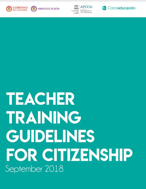 Cover for Teacher Training Guidelines for Citizenship