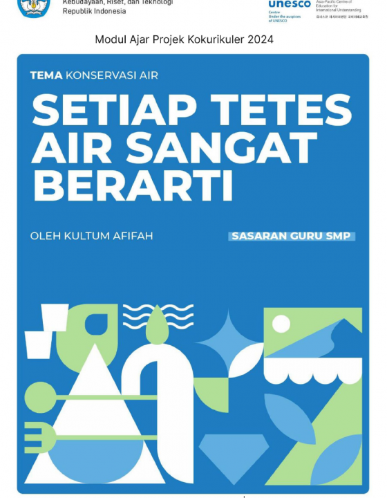 Setiap Tetes Air Sangat Berarti_Indonesia MoECRT
